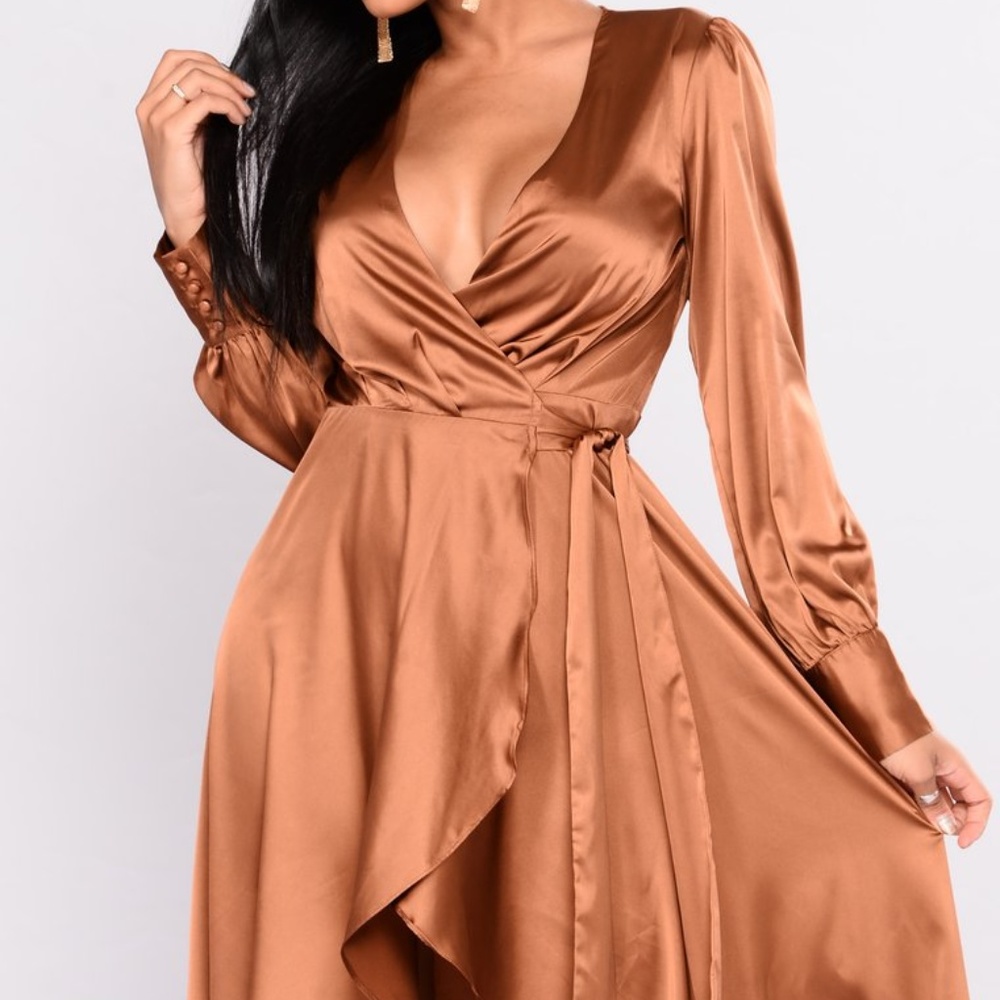 Satin silky dress